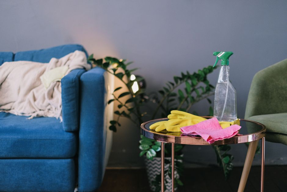 A sparkling clean, well-lit modern living room
